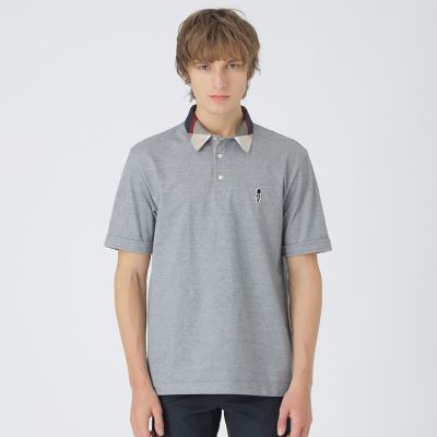 パーシャルチェックポロシャツ | BLACK LABEL CRESTBRIDGE (Men