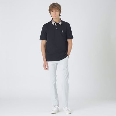 パーシャルチェックポロシャツ | BLACK LABEL CRESTBRIDGE (Men