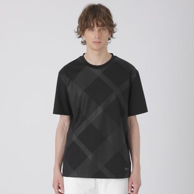 ハイストレッチシャドーチェックTシャツ | BLACK LABEL CRESTBRIDGE 