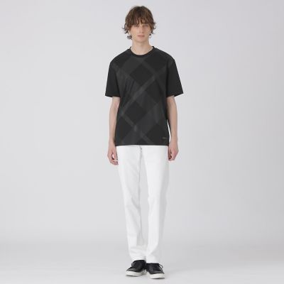 ハイストレッチシャドーチェックTシャツ | BLACK LABEL CRESTBRIDGE