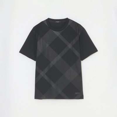 ハイストレッチシャドーチェックTシャツ | BLACK LABEL CRESTBRIDGE