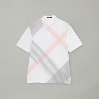 パネルギガバイアスチェックポロシャツ | BLACK LABEL CRESTBRIDGE