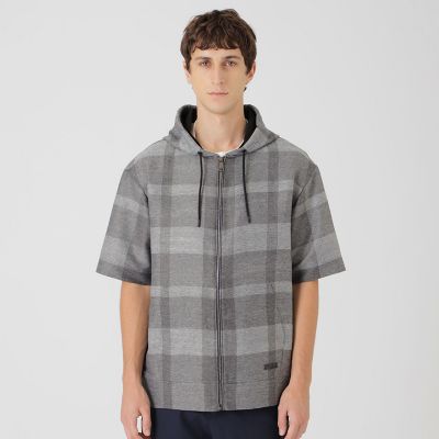 シャドークレストブリッジチェックカラミパーカー | BLACK LABEL