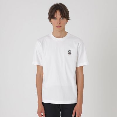 BLACK lab．】テクスチャーミックスパッチワークTシャツ