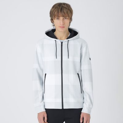 BLACK lab．】ハニカムクレストブリッジチェックパーカー