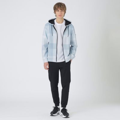 BLACK lab．】ハニカムクレストブリッジチェックパーカー