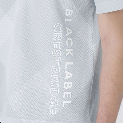 BLACK lab．】バイアスクレストブリッジチェックTシャツ