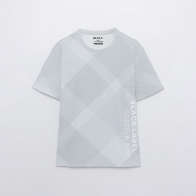 BLACK lab．】バイアスクレストブリッジチェックTシャツ