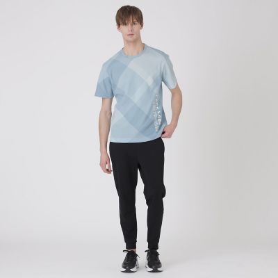 BLACK lab．】バイアスクレストブリッジチェックTシャツ