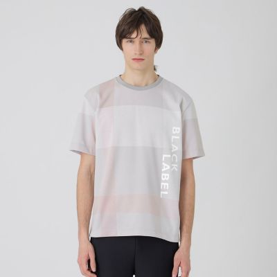 BLACK lab．】クレストブリッジチェック＆ロゴTシャツ