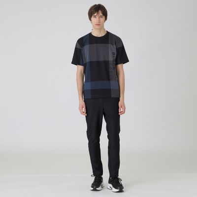 BLACK lab．】クレストブリッジチェック＆ロゴTシャツ