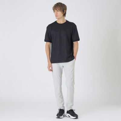 BLACK lab．】エンボスシャドーチェックTシャツ | BLACK