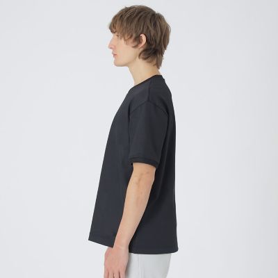 BLACK lab．】エンボスシャドーチェックTシャツ | BLACK