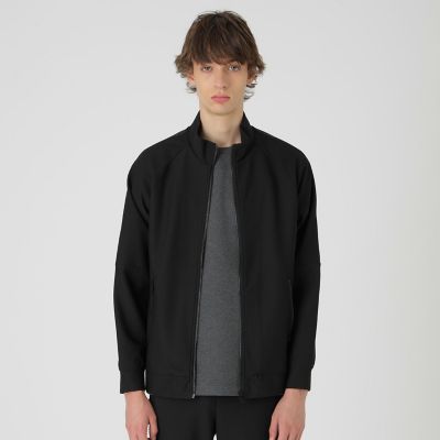BLACK lab．】ボンディングジャカードトリコットブルゾン
