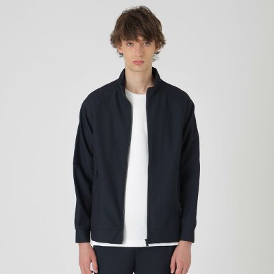 BLACK lab．】ボンディングジャカードトリコットブルゾン