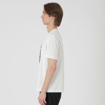 BLACK lab．】テクスチャーミックスグラフィックTシャツ