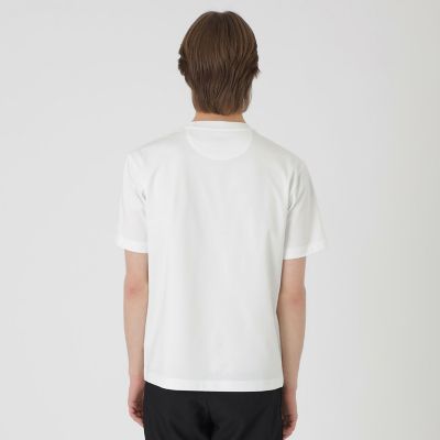 BLACK lab．】テクスチャーミックスグラフィックTシャツ