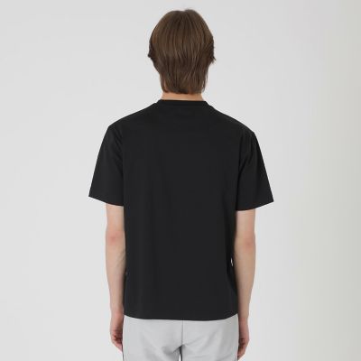 BLACK lab．】テクスチャーミックスグラフィックTシャツ
