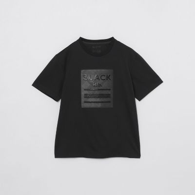 BLACK lab．】テクスチャーミックスグラフィックTシャツ