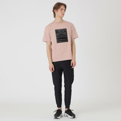 BLACK lab．】テクスチャーミックスグラフィックTシャツ