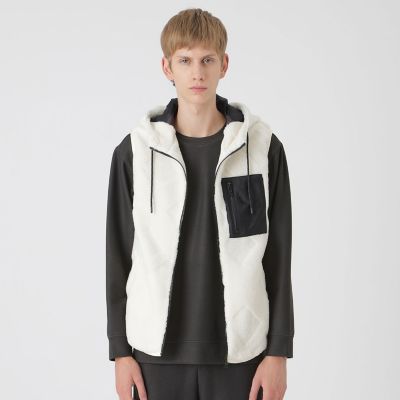 ＜BLACK LABEL CRESTBRIDGE (Men)＞【ＢＬＡＣＫ　ｌａｂ．】シャドーチェックボアベスト