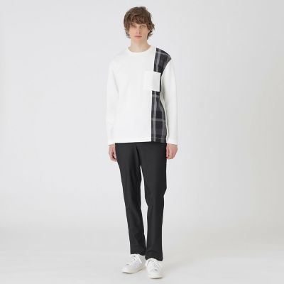 一部店舗限定】サイドチェックカットソー | BLACK LABEL CRESTBRIDGE