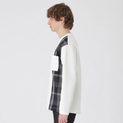 一部店舗限定】サイドチェックカットソー | BLACK LABEL CRESTBRIDGE