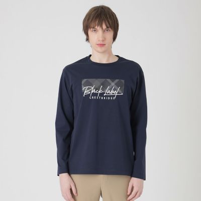 一部店舗限定】チェックコンビロゴカットソー | BLACK LABEL