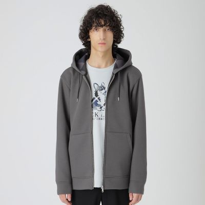 一部店舗限定】サイドチェックダンボールパーカー | BLACK LABEL