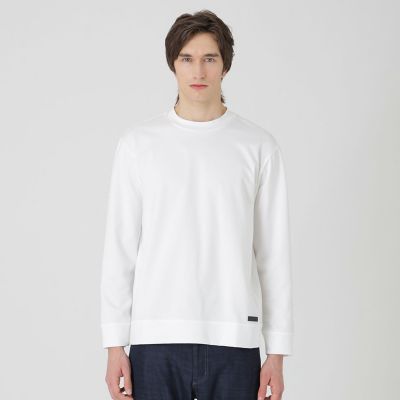 RUFFLOO ホワイトモックネック 一部店舗限定】モックネックポンチカットソー | BLACK LABEL