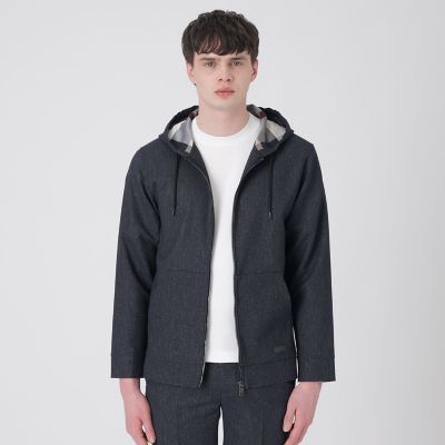 一部店舗限定】デニムライクカラミパーカー | BLACK LABEL CRESTBRIDGE