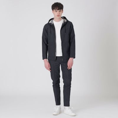 一部店舗限定】デニムライクカラミパーカー | BLACK LABEL CRESTBRIDGE