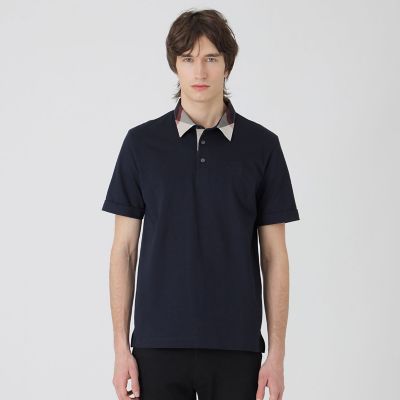 一部店舗限定】パーシャルチェックポロシャツ | BLACK LABEL