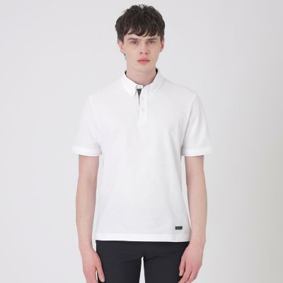 パーシャルチェックポロシャツ | BLACK LABEL CRESTBRIDGE (Men