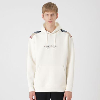 一部店舗限定】ショルダーチェックロゴフーディー | BLACK LABEL