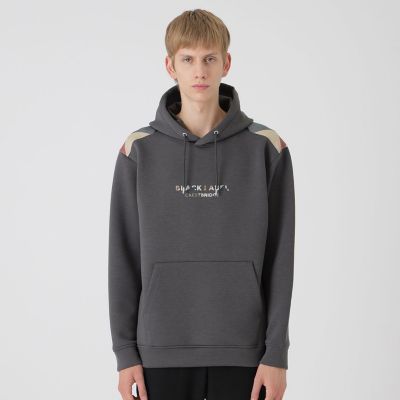 一部店舗限定】ショルダーチェックロゴフーディー | BLACK LABEL