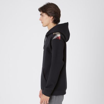 一部店舗限定】ショルダーチェックロゴフーディー | BLACK LABEL