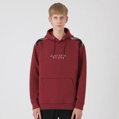 一部店舗限定】ショルダーチェックロゴフーディー | BLACK LABEL