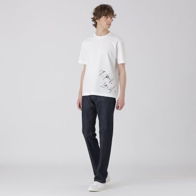 一部店舗限定】チェックコンビロゴグラフィックTシャツ | BLACK LABEL
