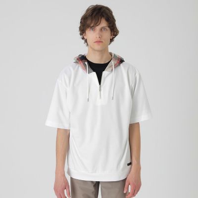 一部店舗限定】チェックフードプルオーバーパーカー | BLACK LABEL