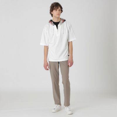 一部店舗限定】チェックフードプルオーバーパーカー | BLACK LABEL