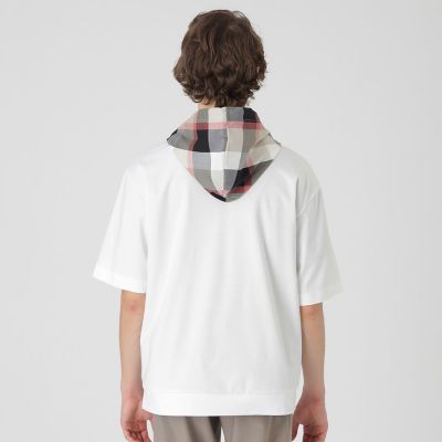 一部店舗限定】チェックフードプルオーバーパーカー | BLACK LABEL