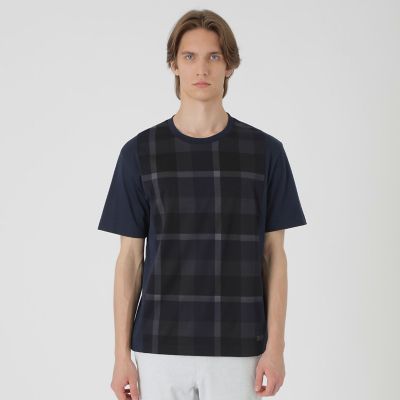 一部店舗限定】パネルクレストブリッジチェックTシャツ | BLACK LABEL