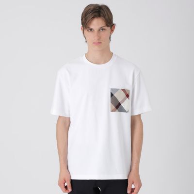 BLACK lab．】エンボスシャドーチェックTシャツ | BLACK