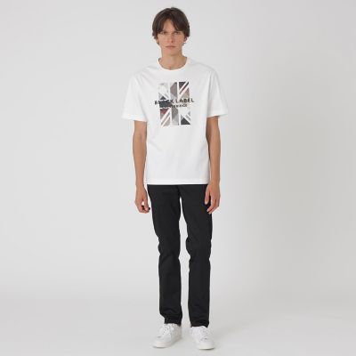 一部店舗限定】クレストブリッジチェックユニオンジャックTシャツ