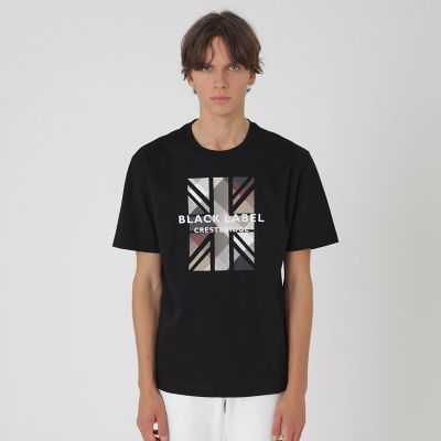 一部店舗限定】クレストブリッジチェックユニオンジャックTシャツ