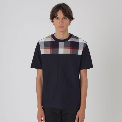一部店舗限定】パネルクレストブリッジチェックTシャツ | BLACK LABEL