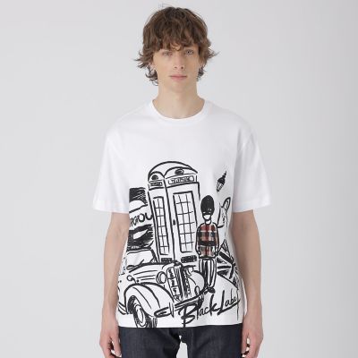 WEB・一部店舗限定】パネルブリティッシュアイコンTシャツ | BLACK