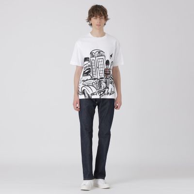 WEB・一部店舗限定】パネルブリティッシュアイコンTシャツ | BLACK