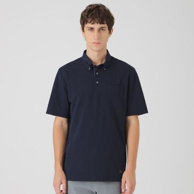 一部店舗限定】テクニカルハイゲージサッカーポロシャツ | BLACK LABEL